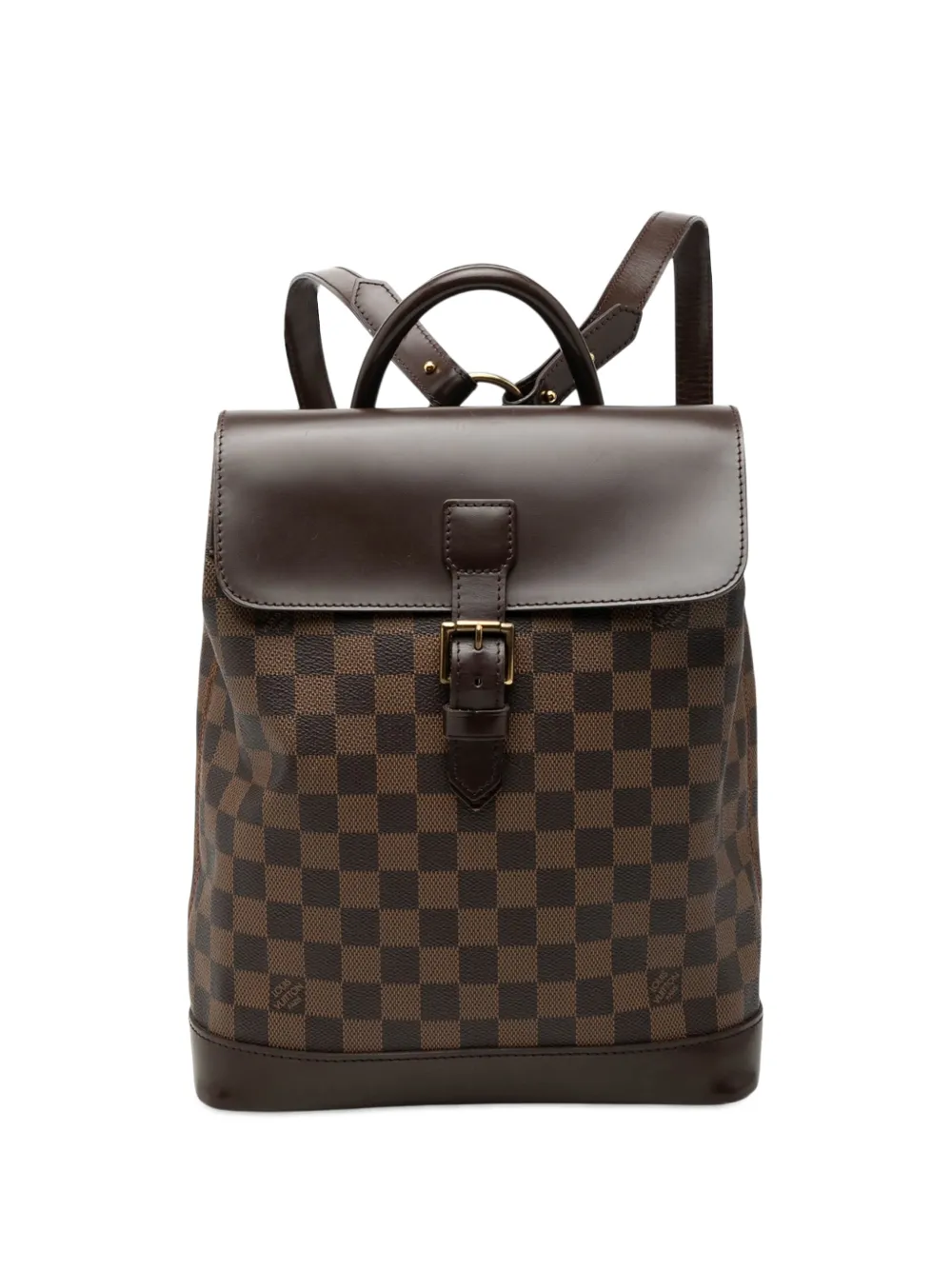 Louis Vuitton Pre-Owned 2008 Damier Ebene Soho backpack - Brown