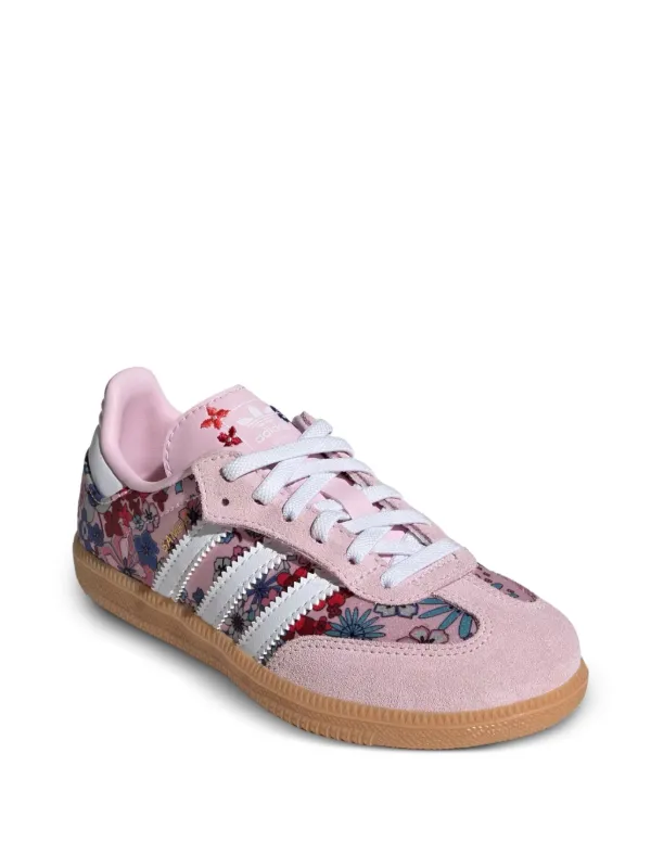 Adidas Kids Samba OG Liberty London floral-print Sneakers | Pink