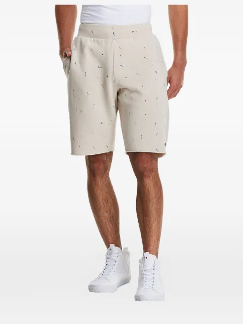 Champion Reverse Weave paint-splatter shorts