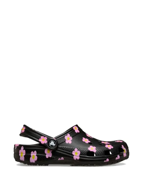 Crocs floral-print slip ons