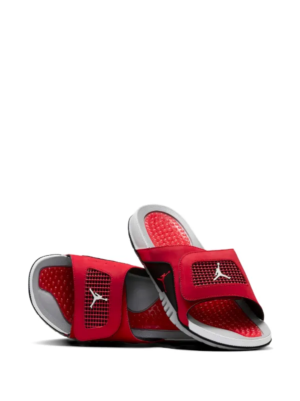 Jordan Hydro 4 Retro Slides | Red | FARFETCH