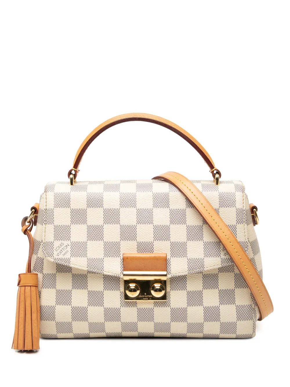 Louis Vuitton Pre-Owned 2017 Damier Azur Croisette satchel - Bianco