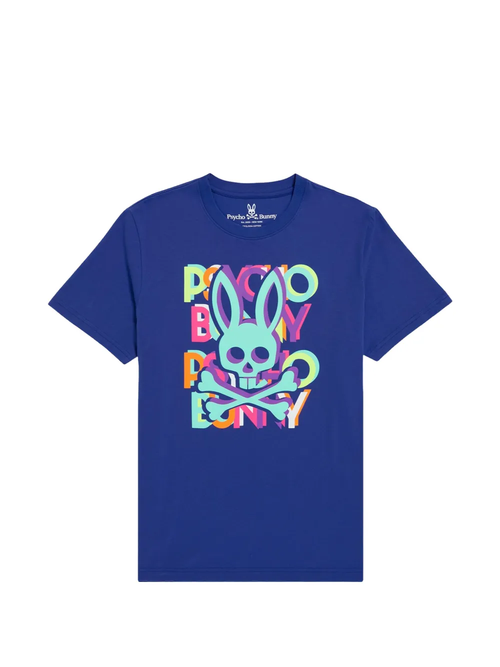 Psycho Bunny Hudson graphic-print T-shirt - Blu