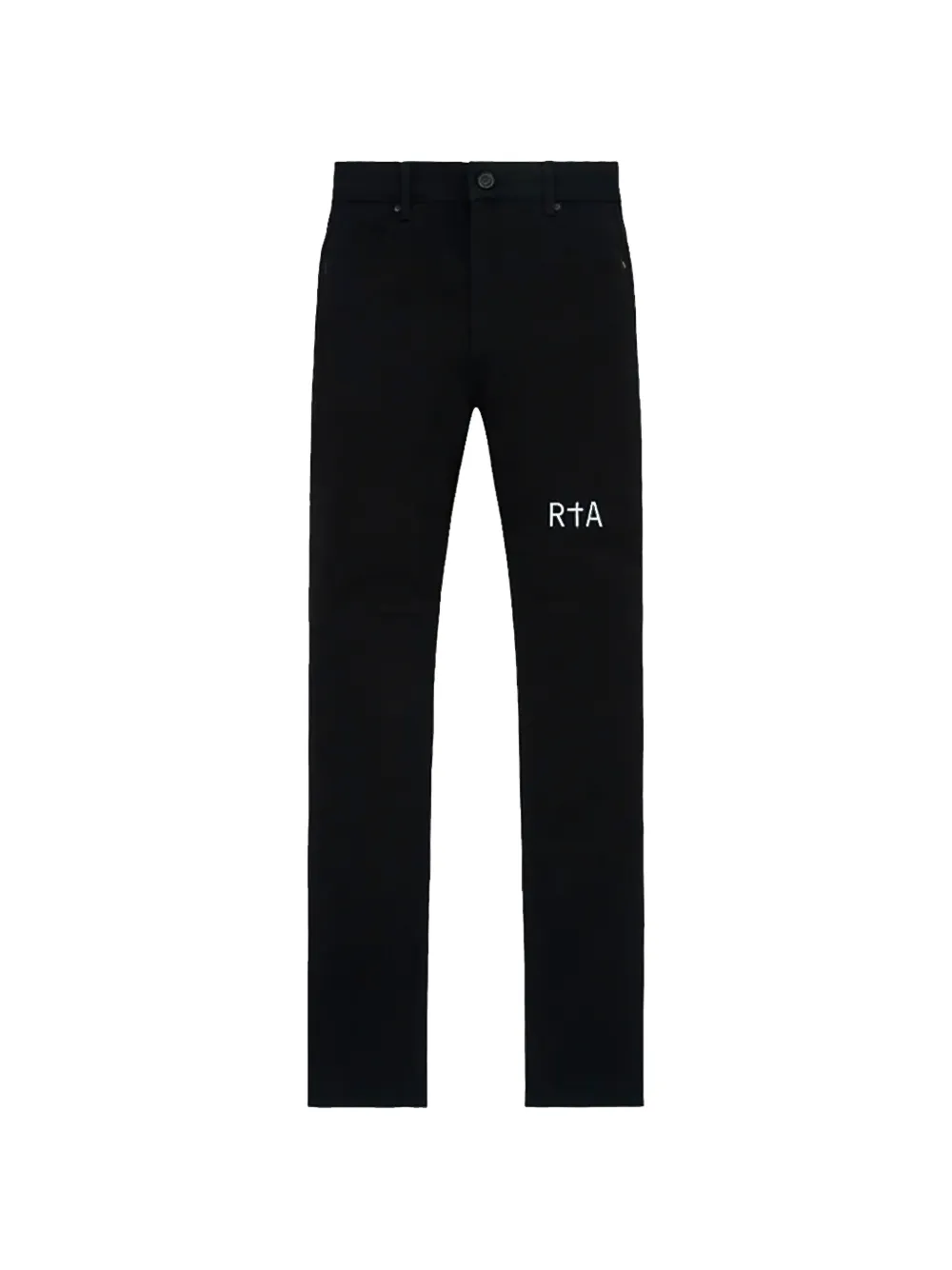 RTA Bryant cross-print jeans - Black