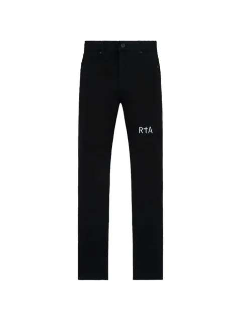 RTA Bryant cross-print jeans