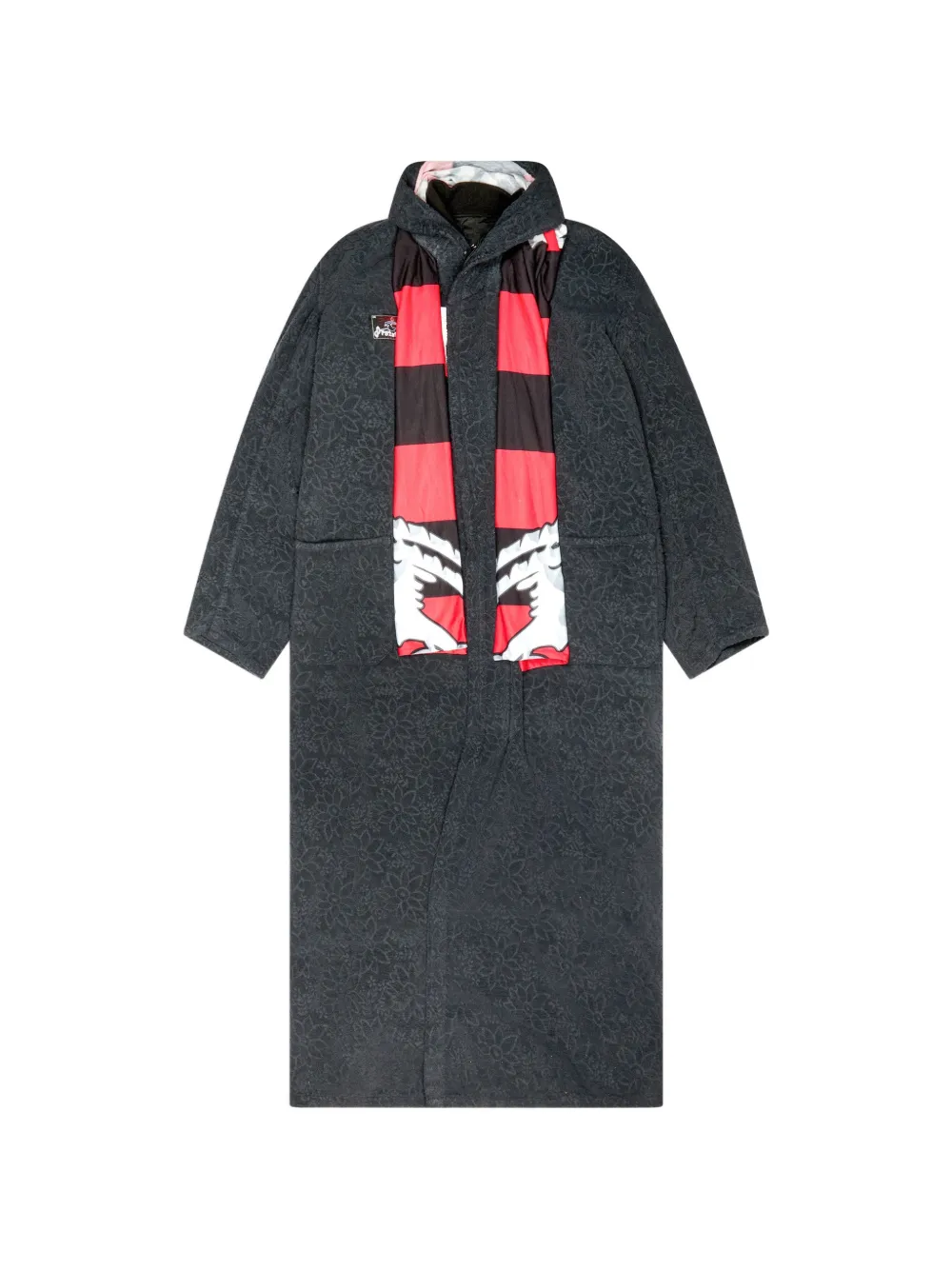 PROTOTYPES floral-jacquard terrycloth coat - Grigio