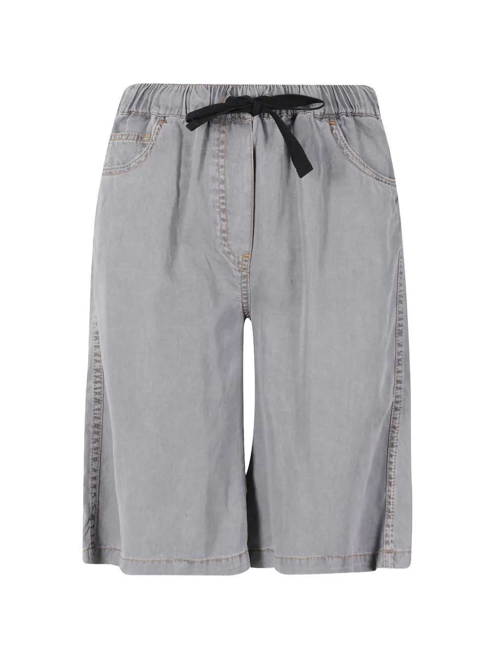 Semicouture drawstring elasticated-waist shorts - Grigio