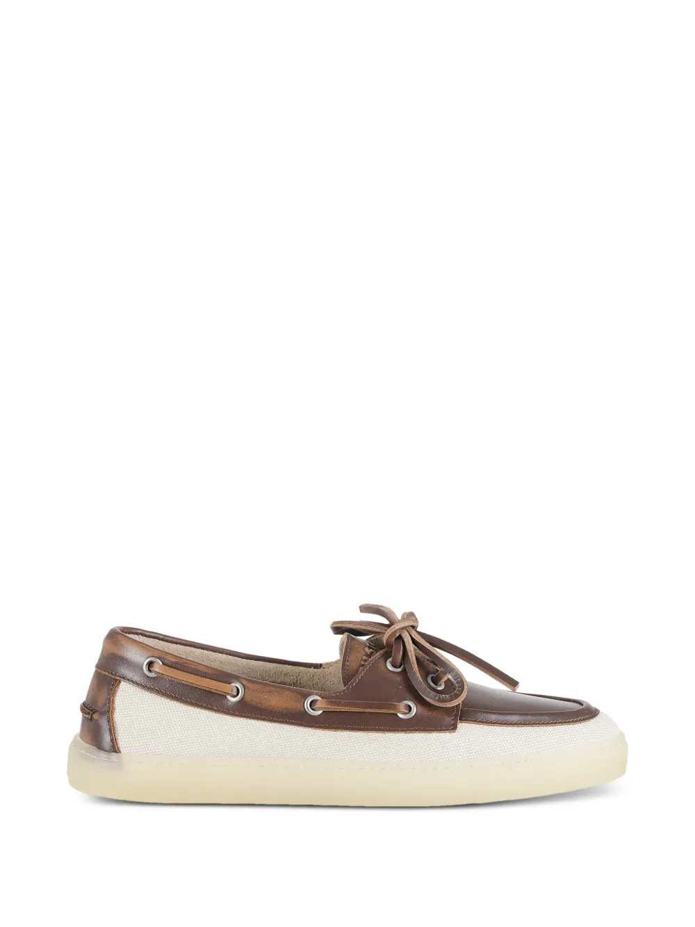 Copenhagen Studios lace-up panelled loafers - Marrone