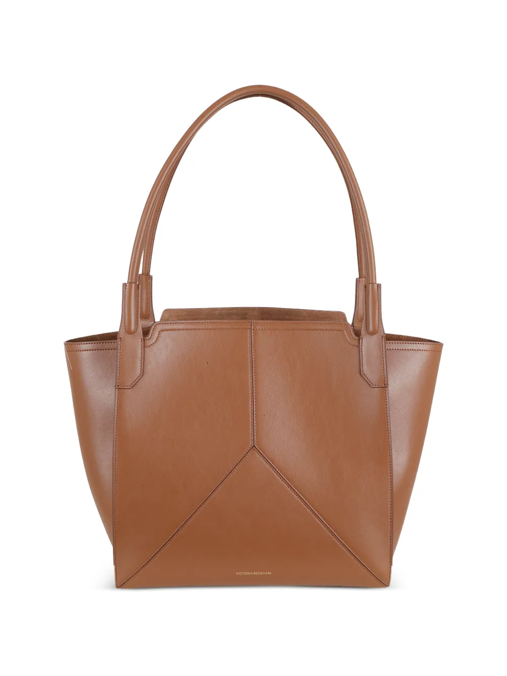 Victoria Beckham Victoria panelled leather shoulder bag - Marrone