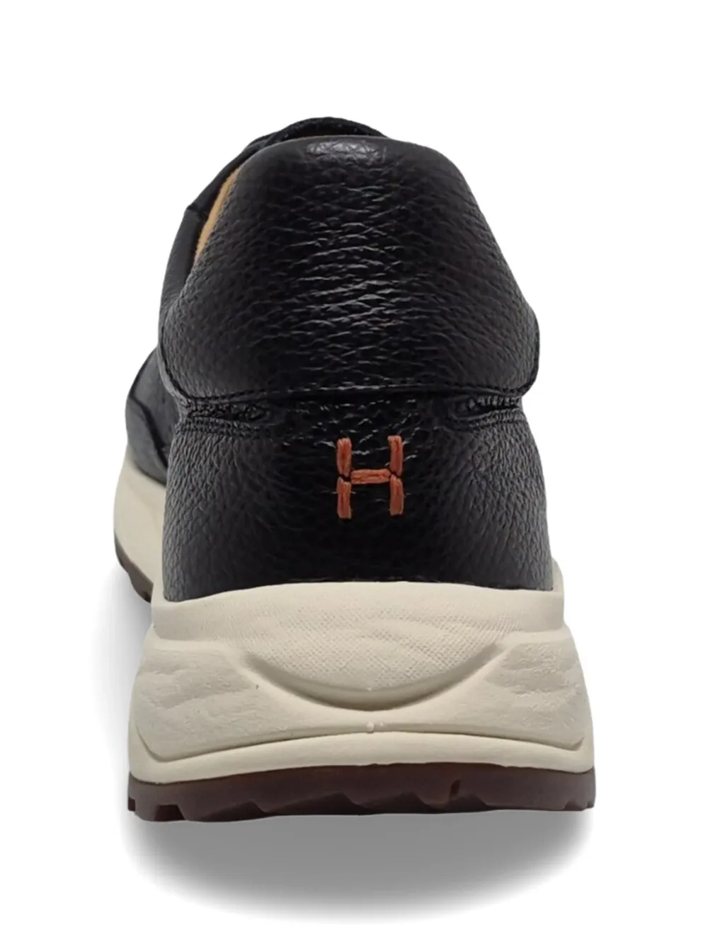 Henderson Baracco grainy-leather sneakers Zwart