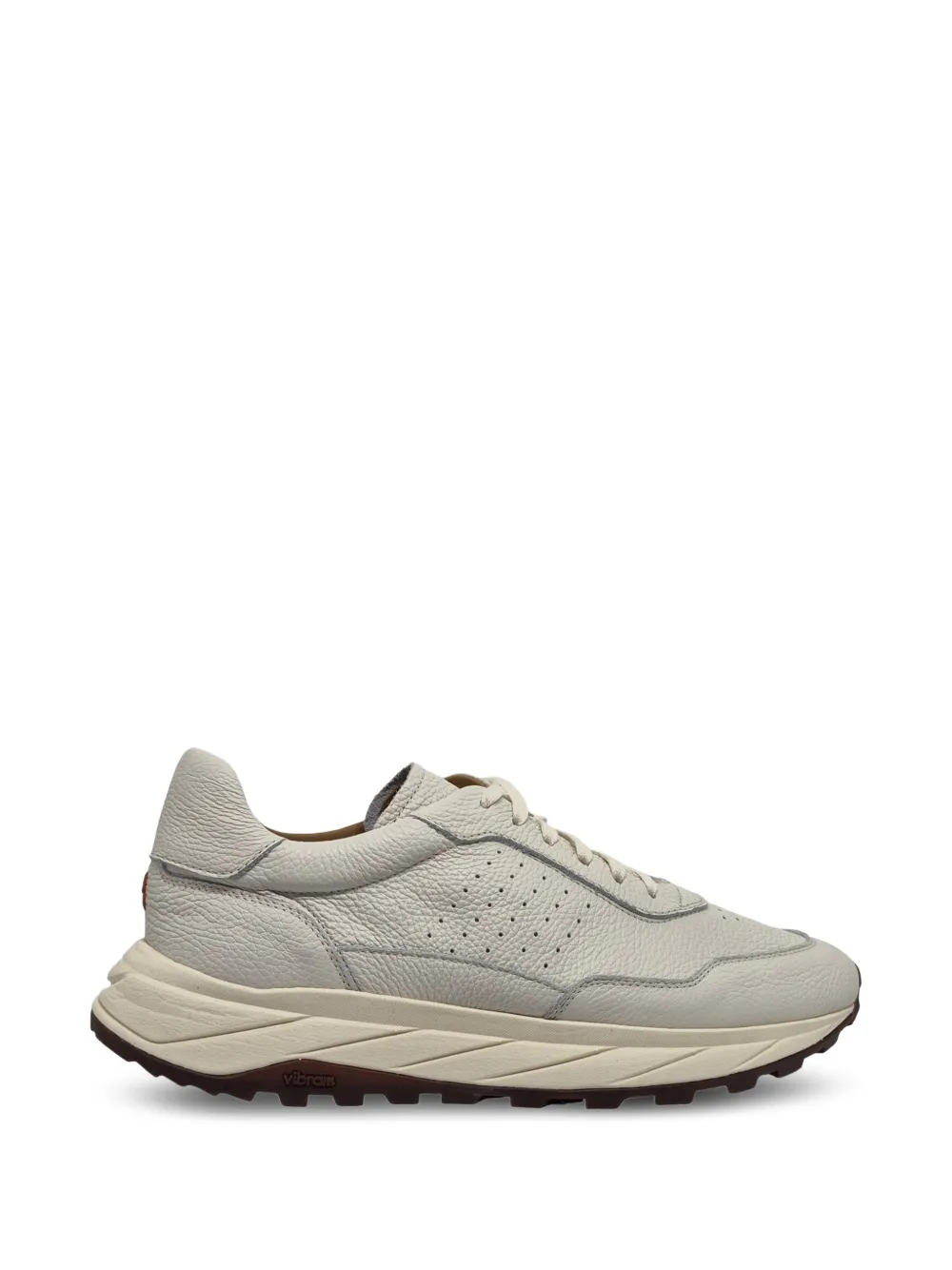 Henderson Baracco pebbled-leather sneakers Beige