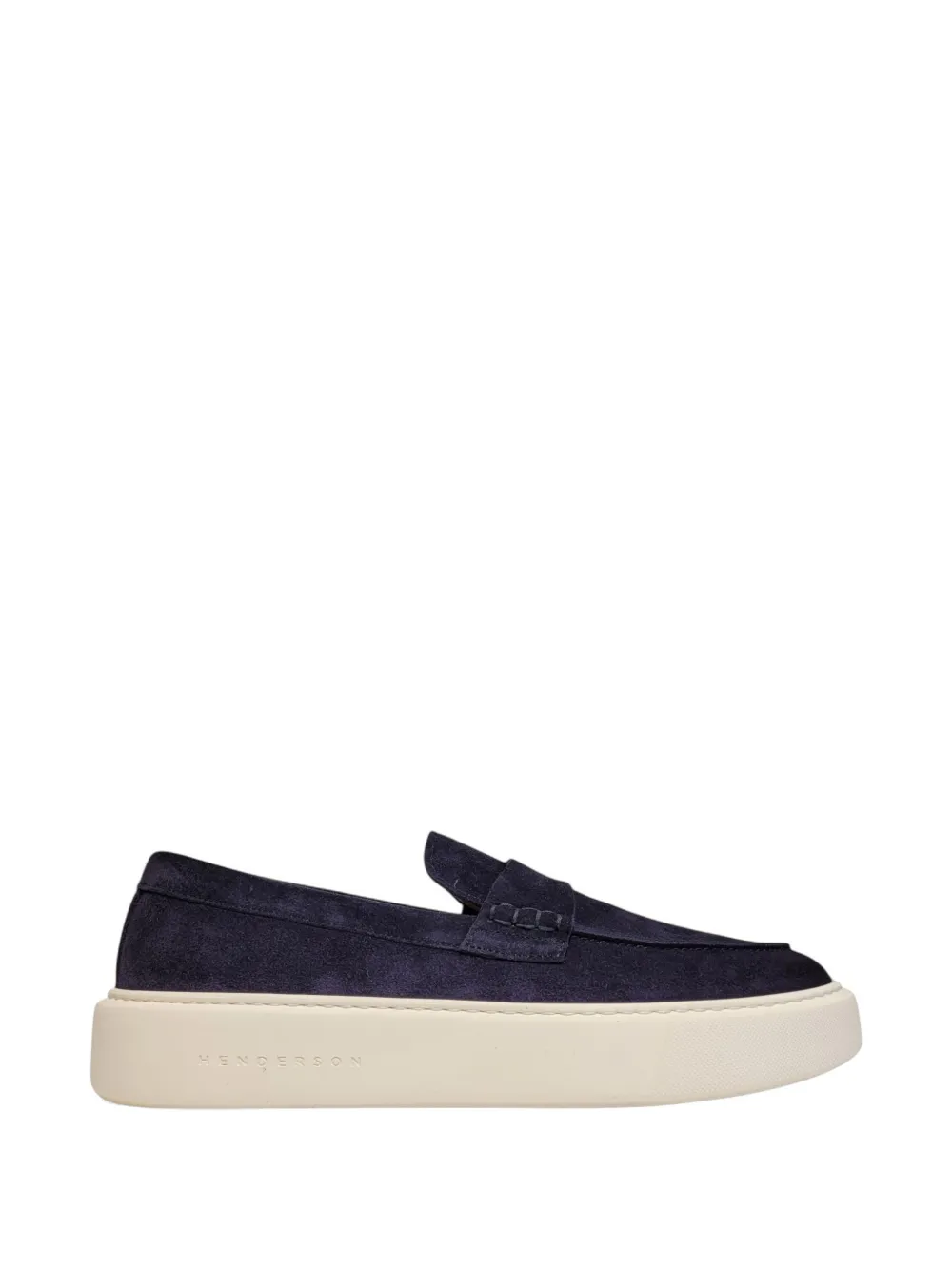 Henderson Baracco Suede Slip-on Loafers In Blue