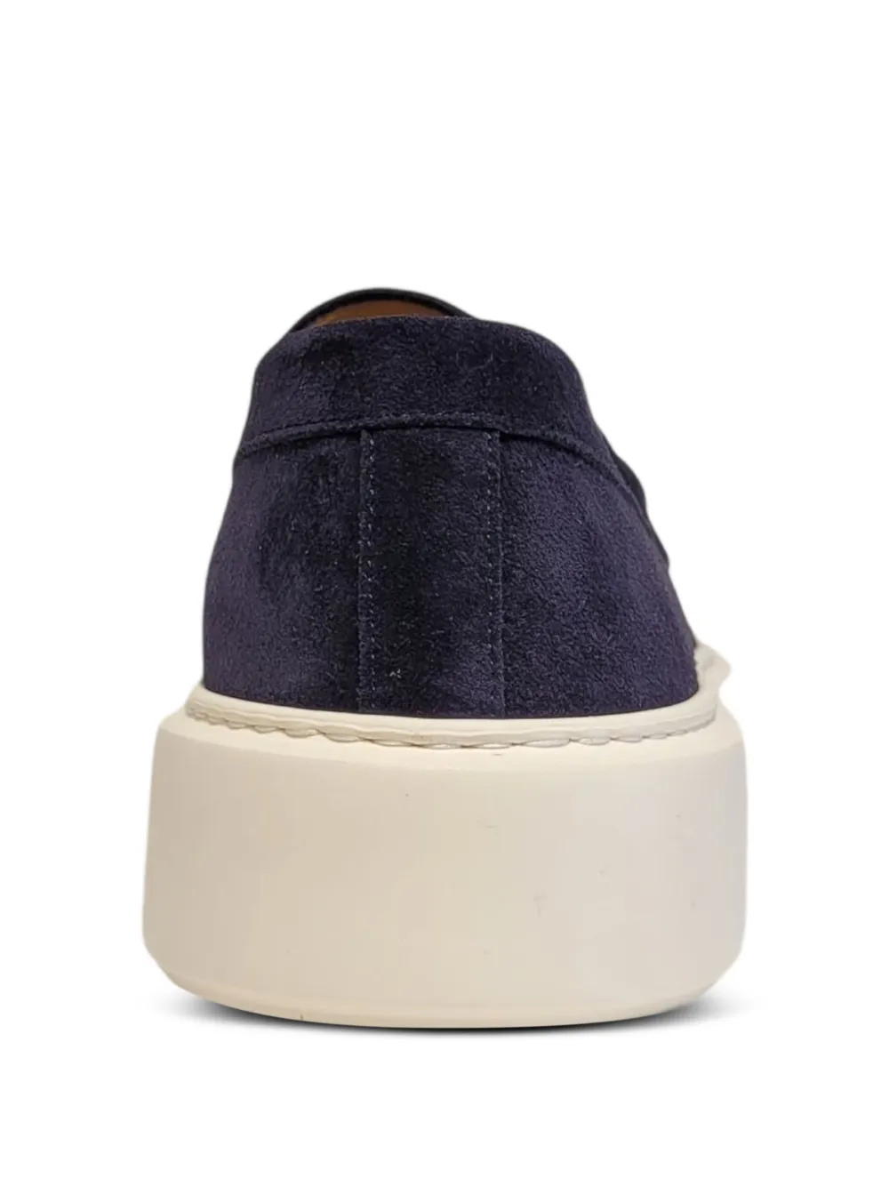 Henderson Baracco suede slip-on loafers Blauw