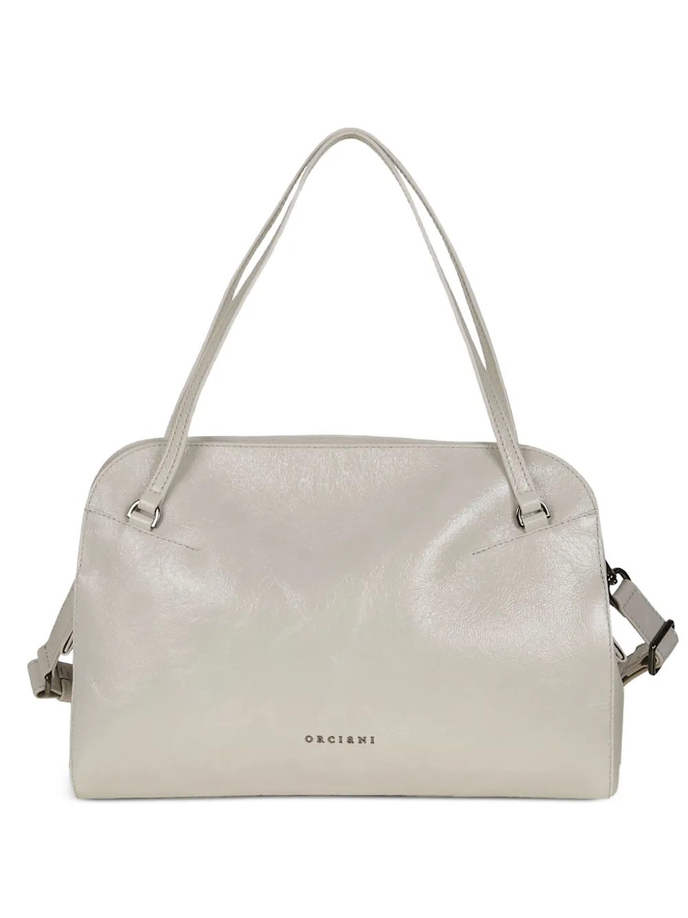 Orciani grained leather shoulder bag - Toni neutri
