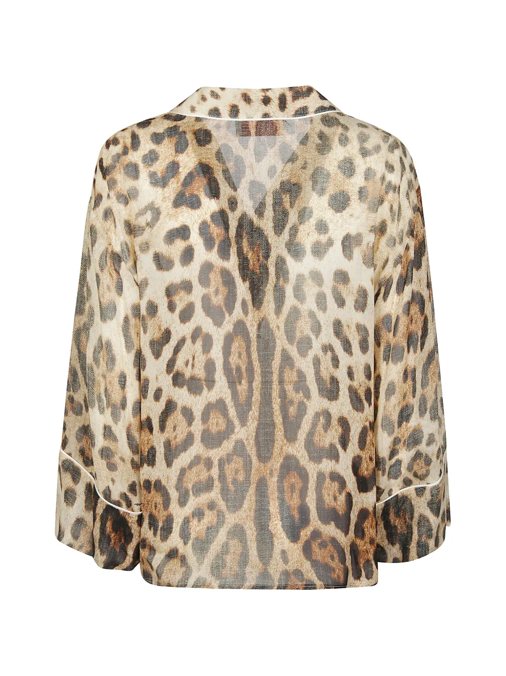 ERMANNO FIRENZE Blouse met luipaardprint Beige
