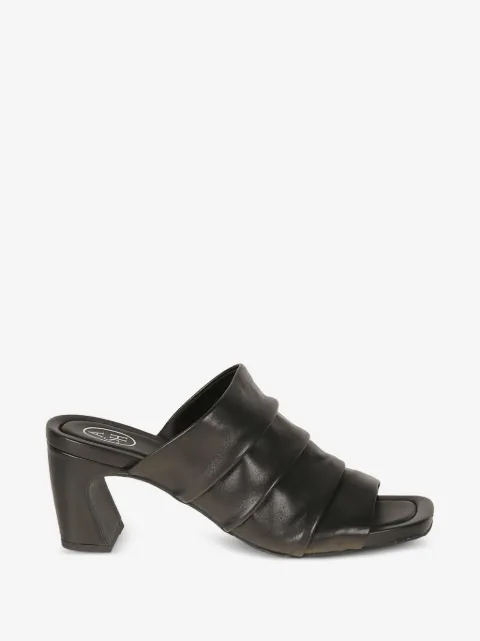 Ash mules en cuir à fronces