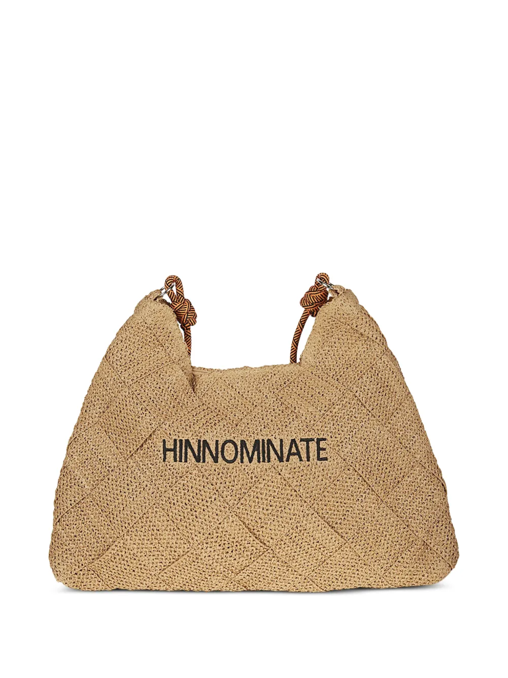 HINNOMINATE Borsa a spalla con ricamo - Toni neutri