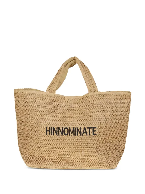HINNOMINATE logo-print woven tote bag