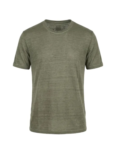 120% Lino slub-texture linen T-shirt