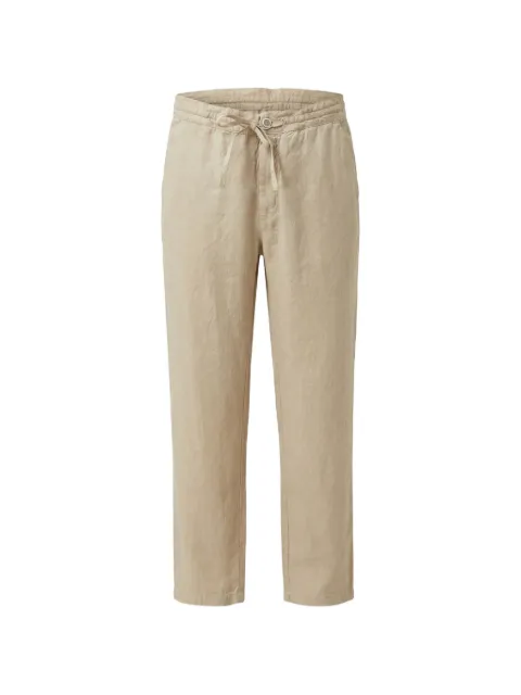 120% Lino drawstring linen trousers