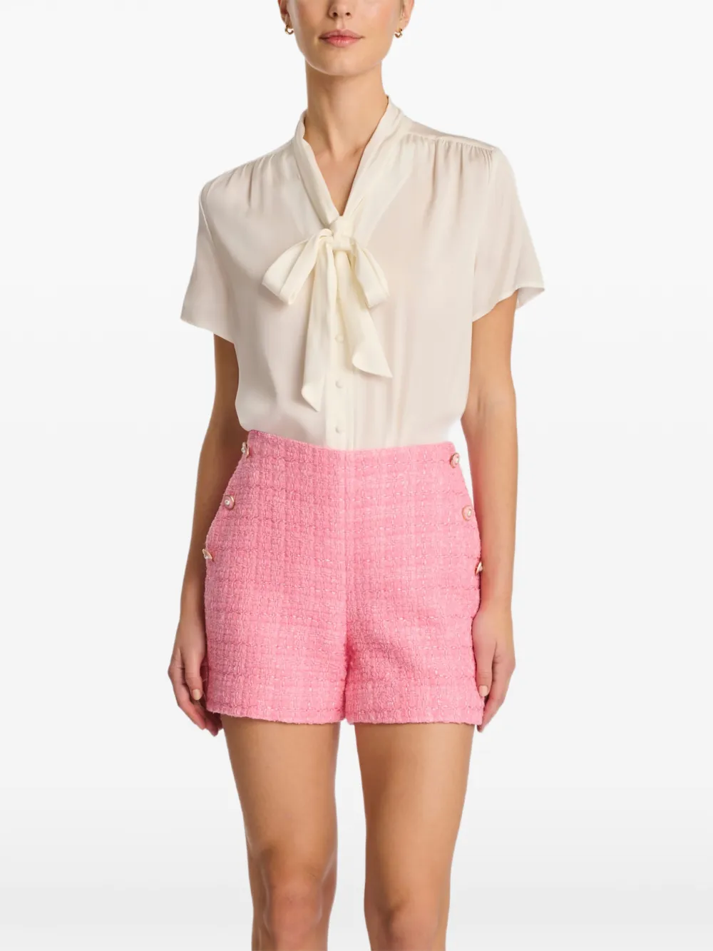 WEILL PARIS Tweed shorts Roze
