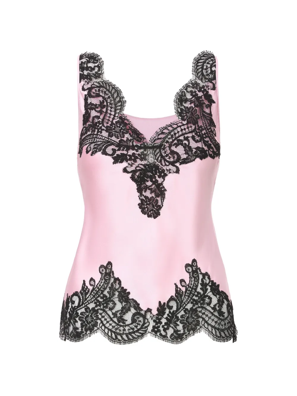 IL VOLO lace-trim top - Rosa