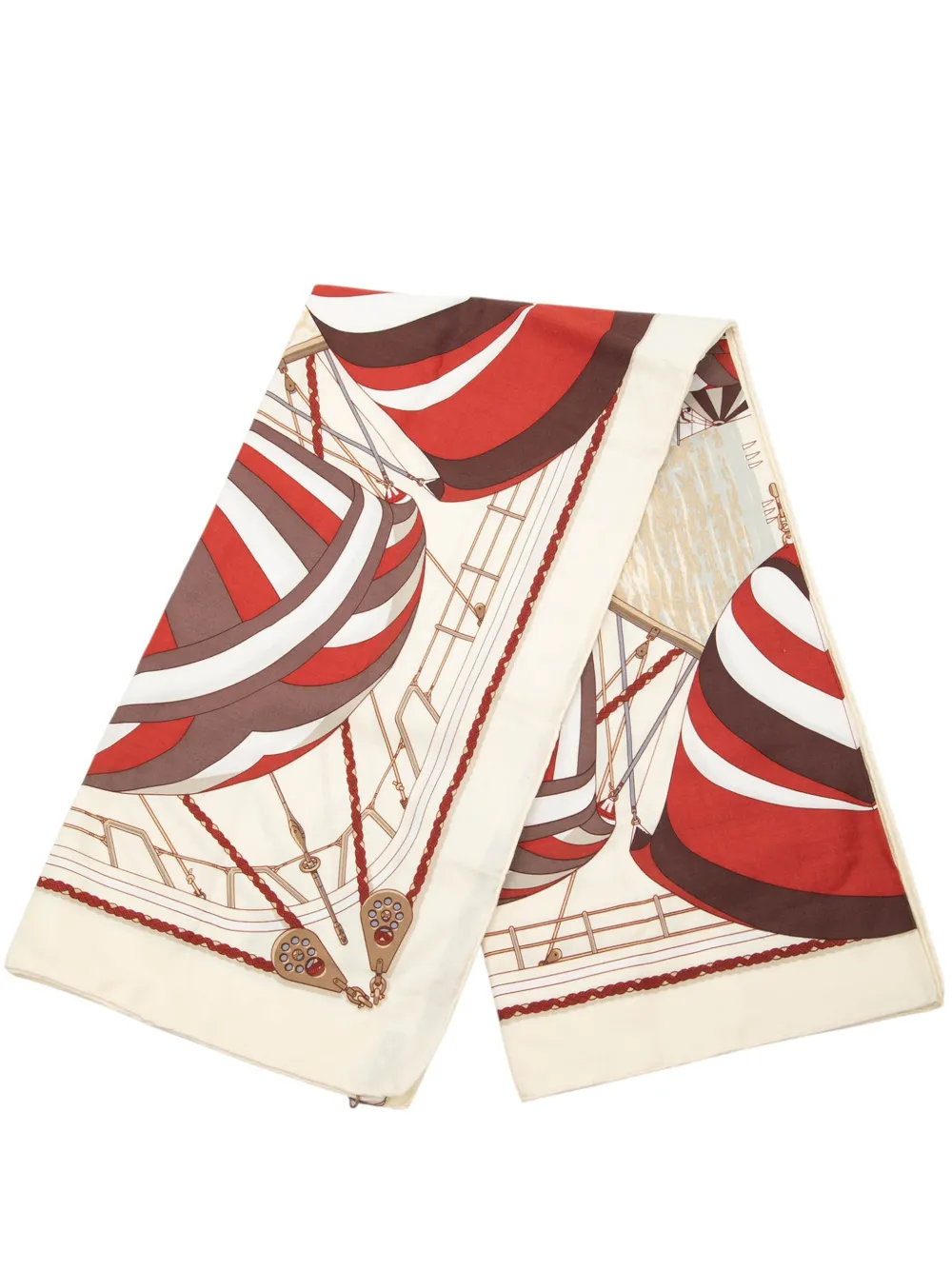 Hermès Pre-Owned 2015-2025 Spinnakers Silk Scarf scarves - Toni neutri