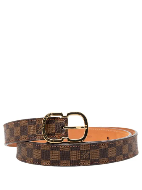 Louis Vuitton Pre-Owned cinturón Damier Ebene Mini 2012