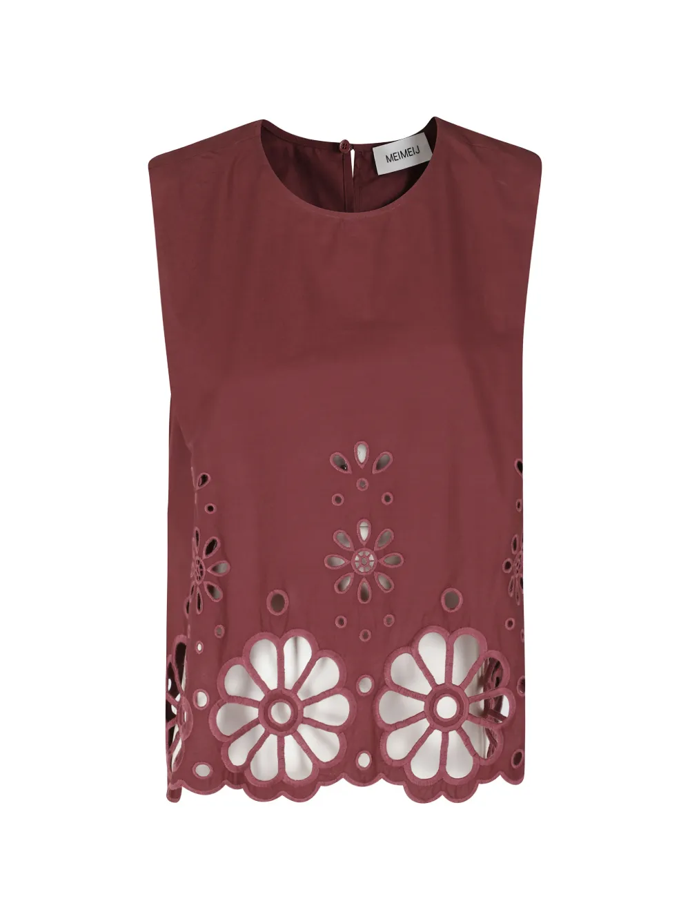 MeimeiJ broderie-anglaise sleeveless blouse - Rosso