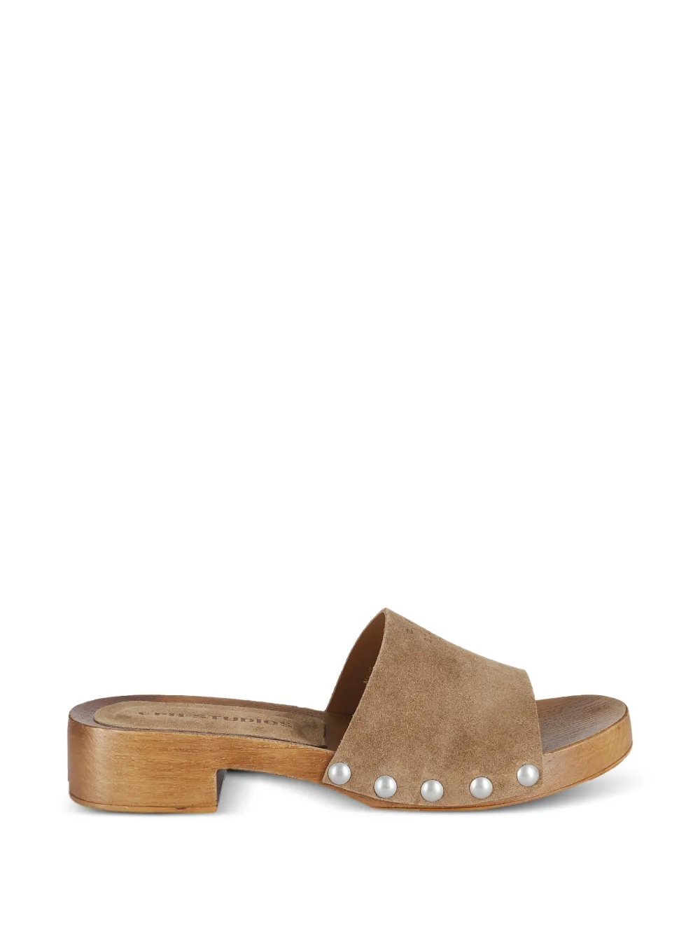 Copenhagen Studios stud-embellished suede clogs