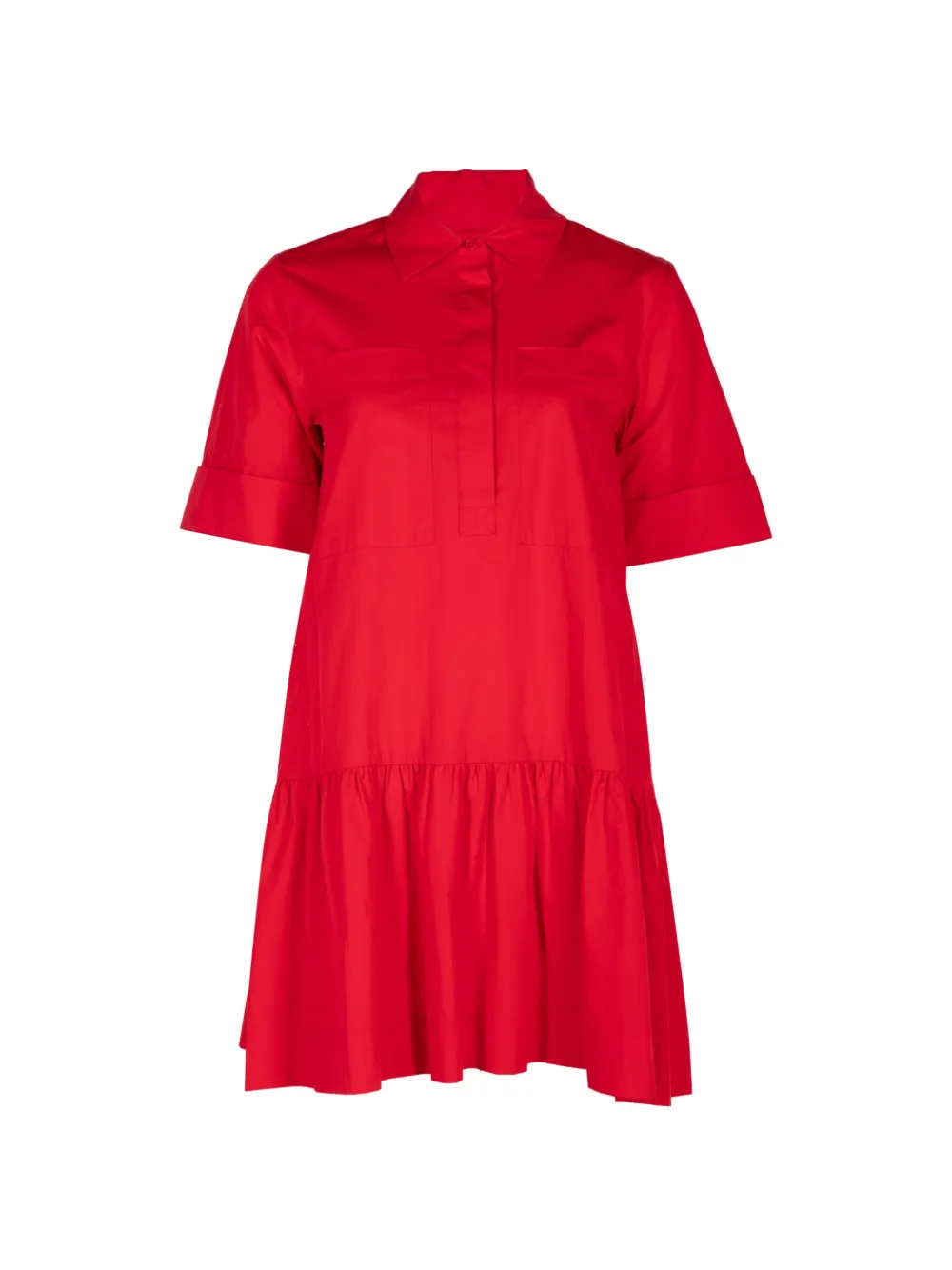 Simkhai Crissy ruffled mini dress - Rosso