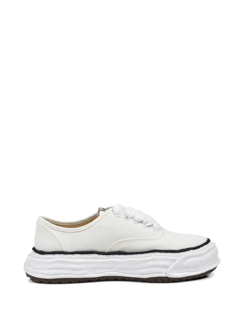 Maison MIHARA YASUHIRO Baker OG sole canvas low-top sneakers Wit