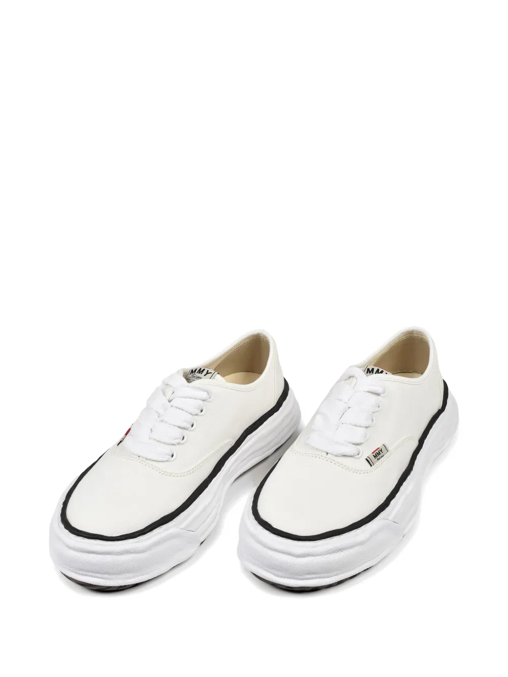 Maison MIHARA YASUHIRO Baker OG sole canvas low-top sneakers Wit