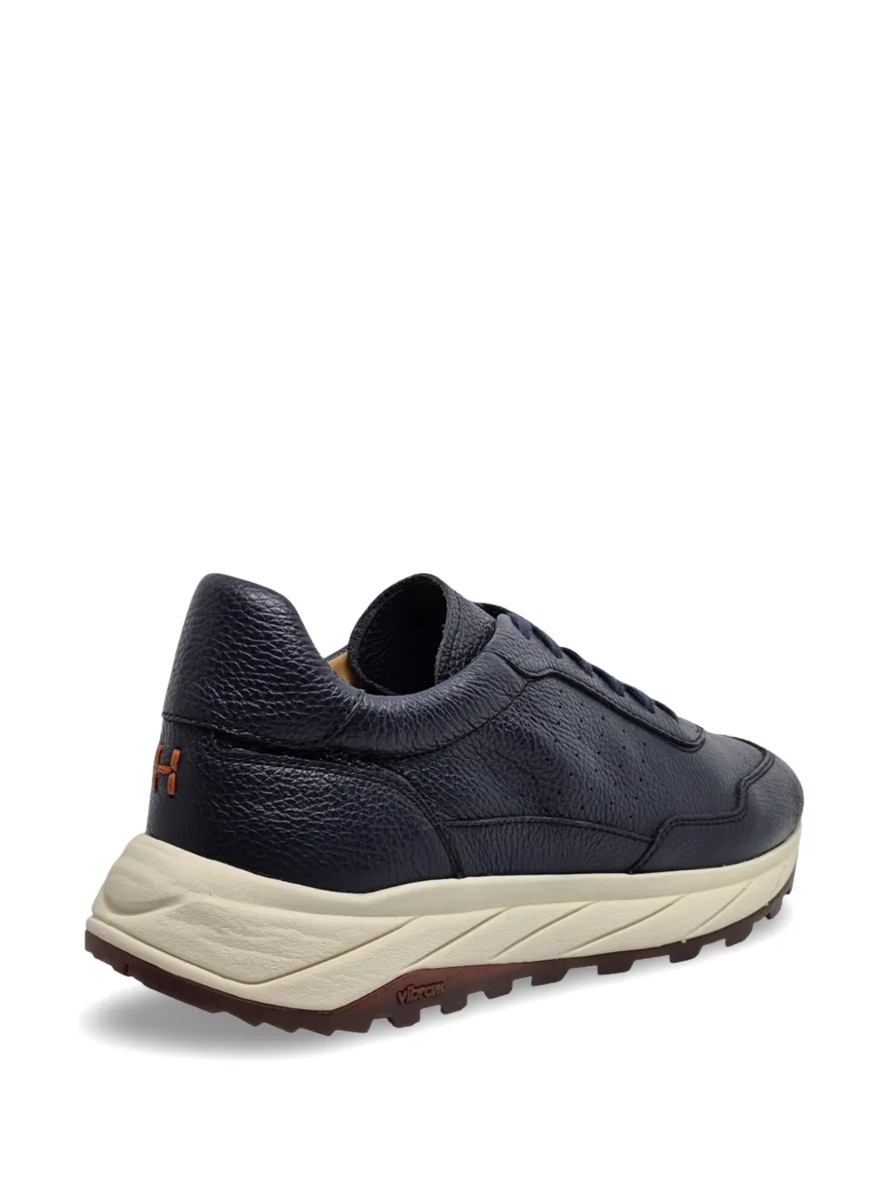 Henderson Baracco pebbled-leather sneakers Blauw