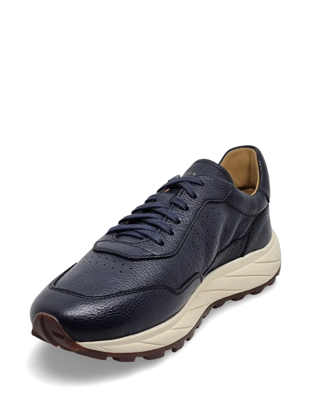 Henderson Baracco pebbled-leather sneakers Blauw