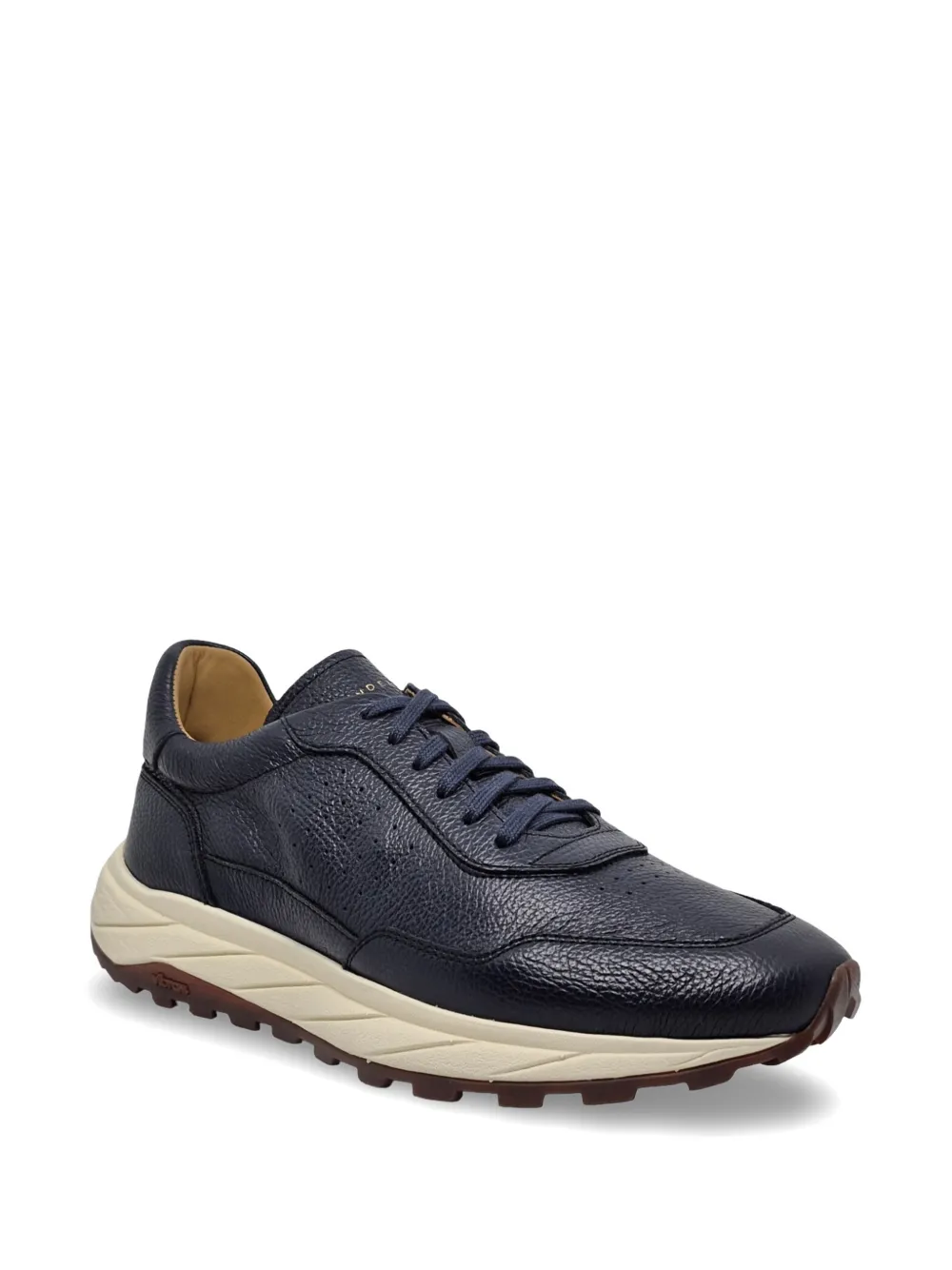Henderson Baracco pebbled-leather sneakers Blauw