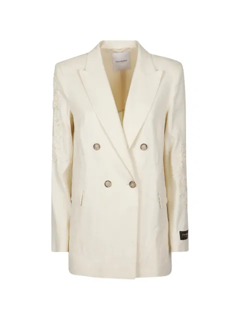 ERMANNO FIRENZE embroidered double-breasted blazer