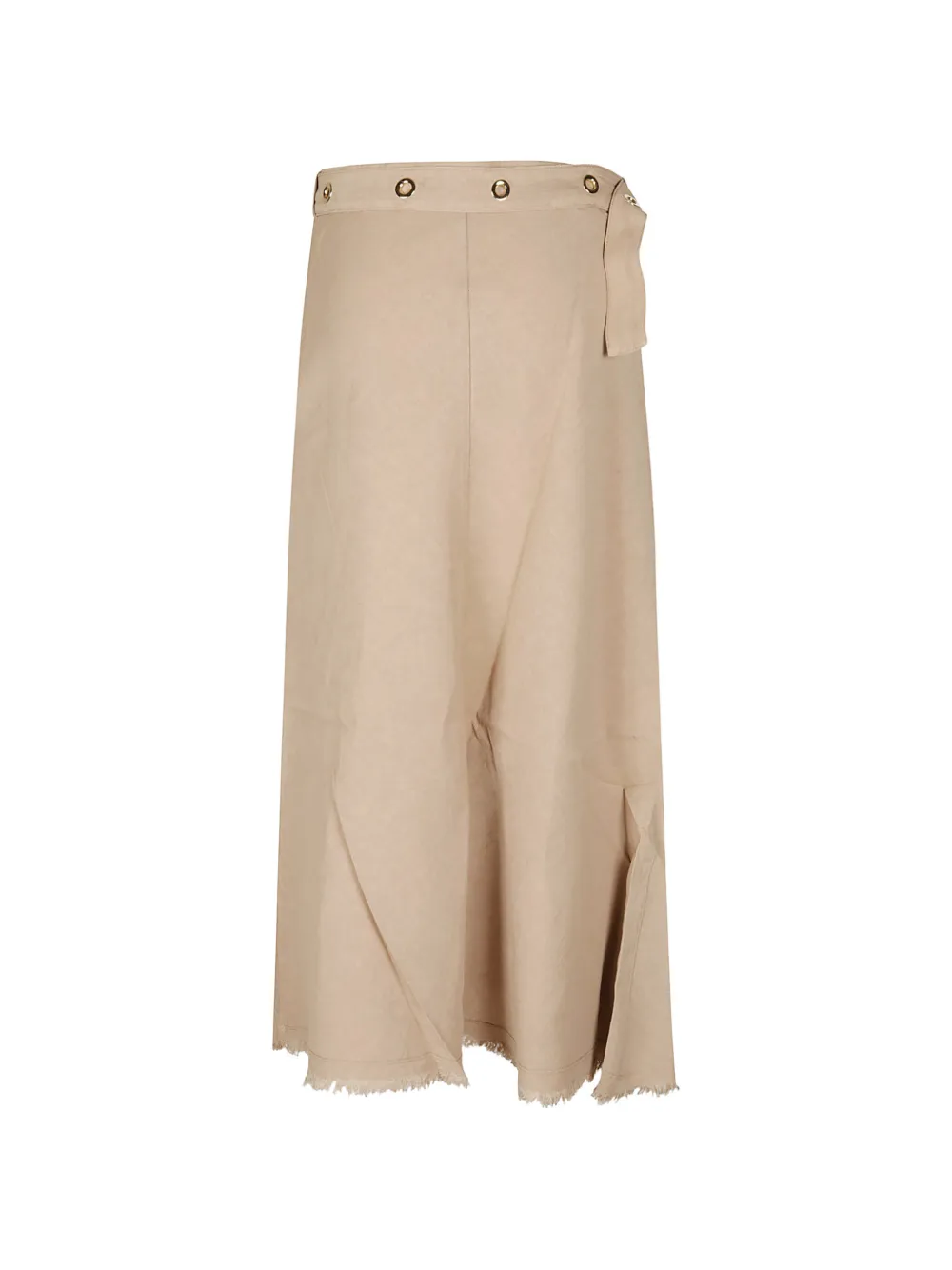 PINKO Rok verfraaid met ringlets en ceintuur Beige