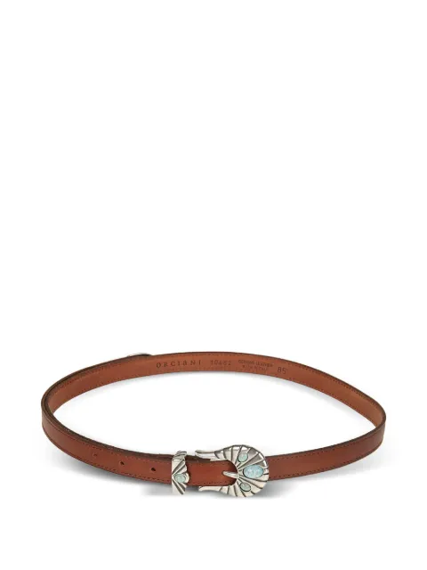 Orciani stone-embellished leather belt