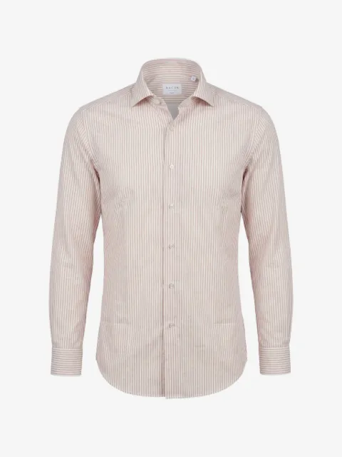 Xacus striped long-sleeve shirt