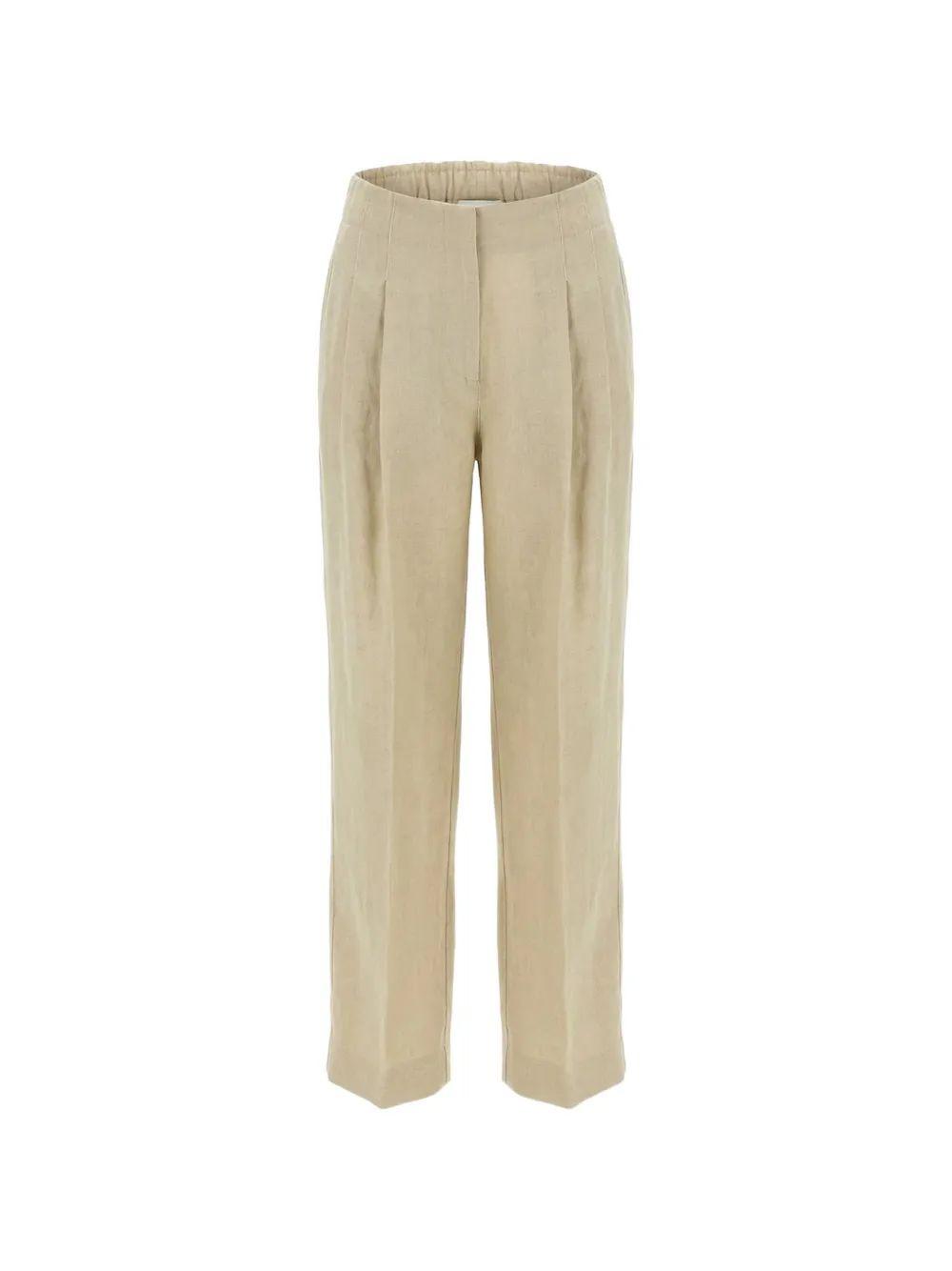 120% Lino pleated trousers - Neutrals