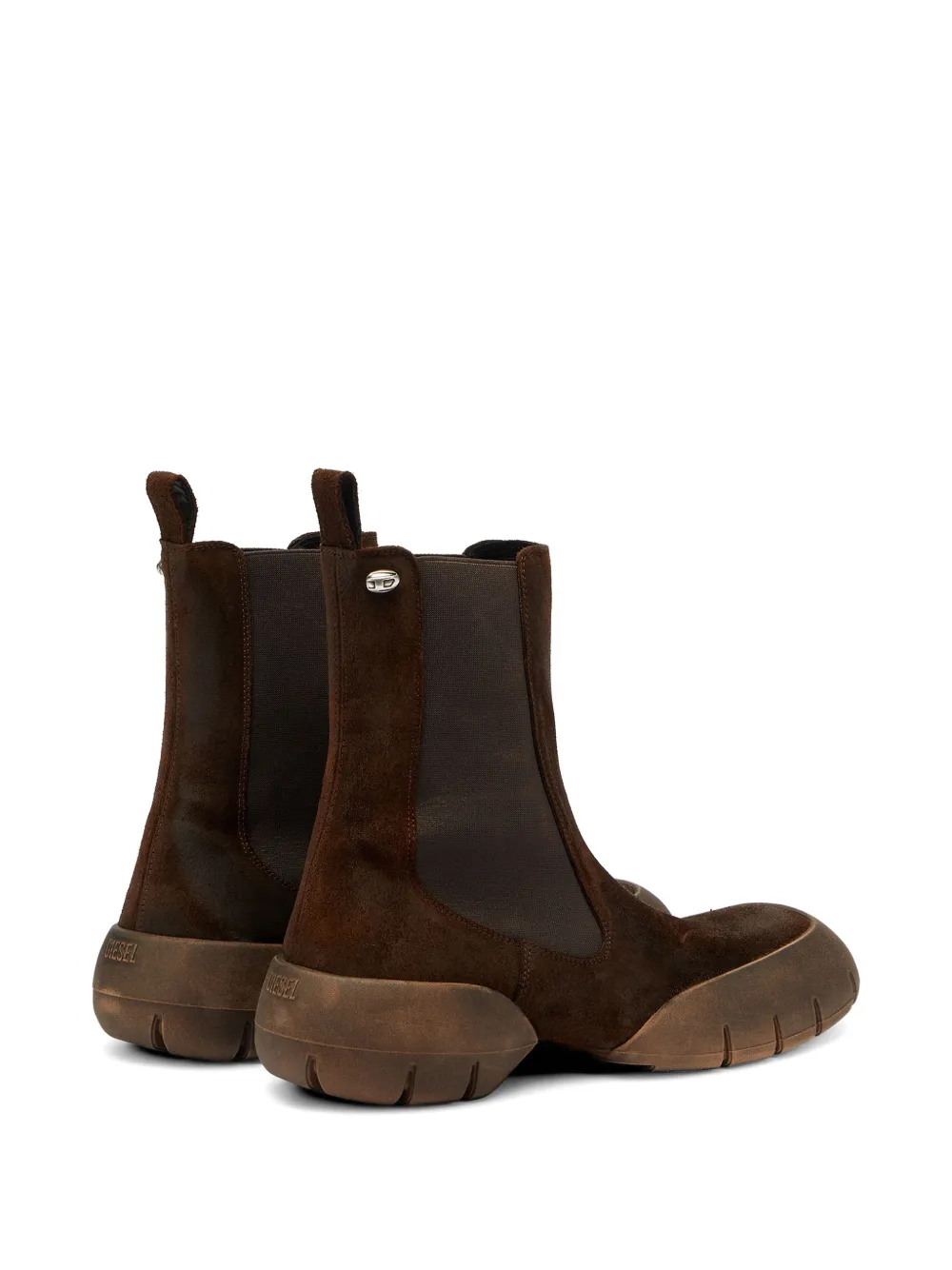 Diesel D-Mathieu suede Chelsea boots Bruin