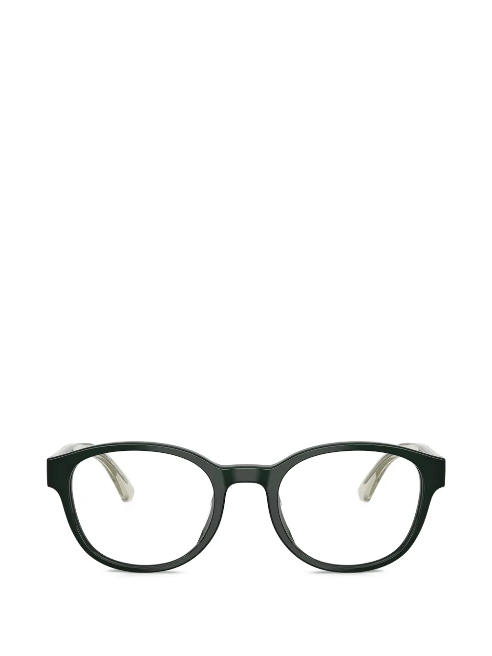 Emporio Armani round-frame glasses - Grün