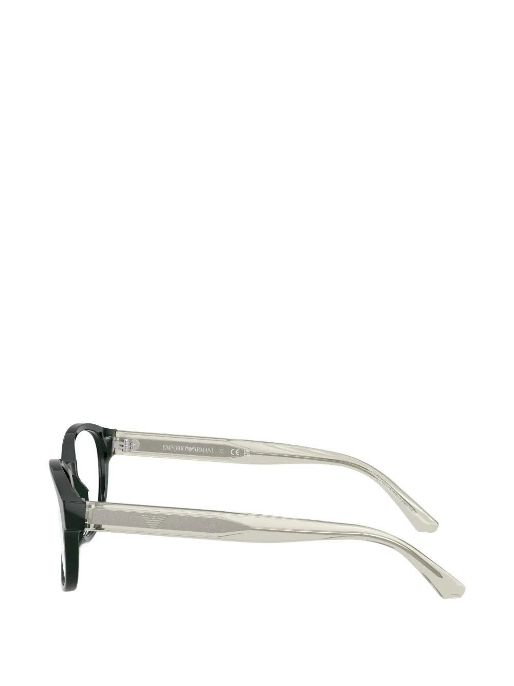 Emporio Armani Kids Bril met rond montuur Groen