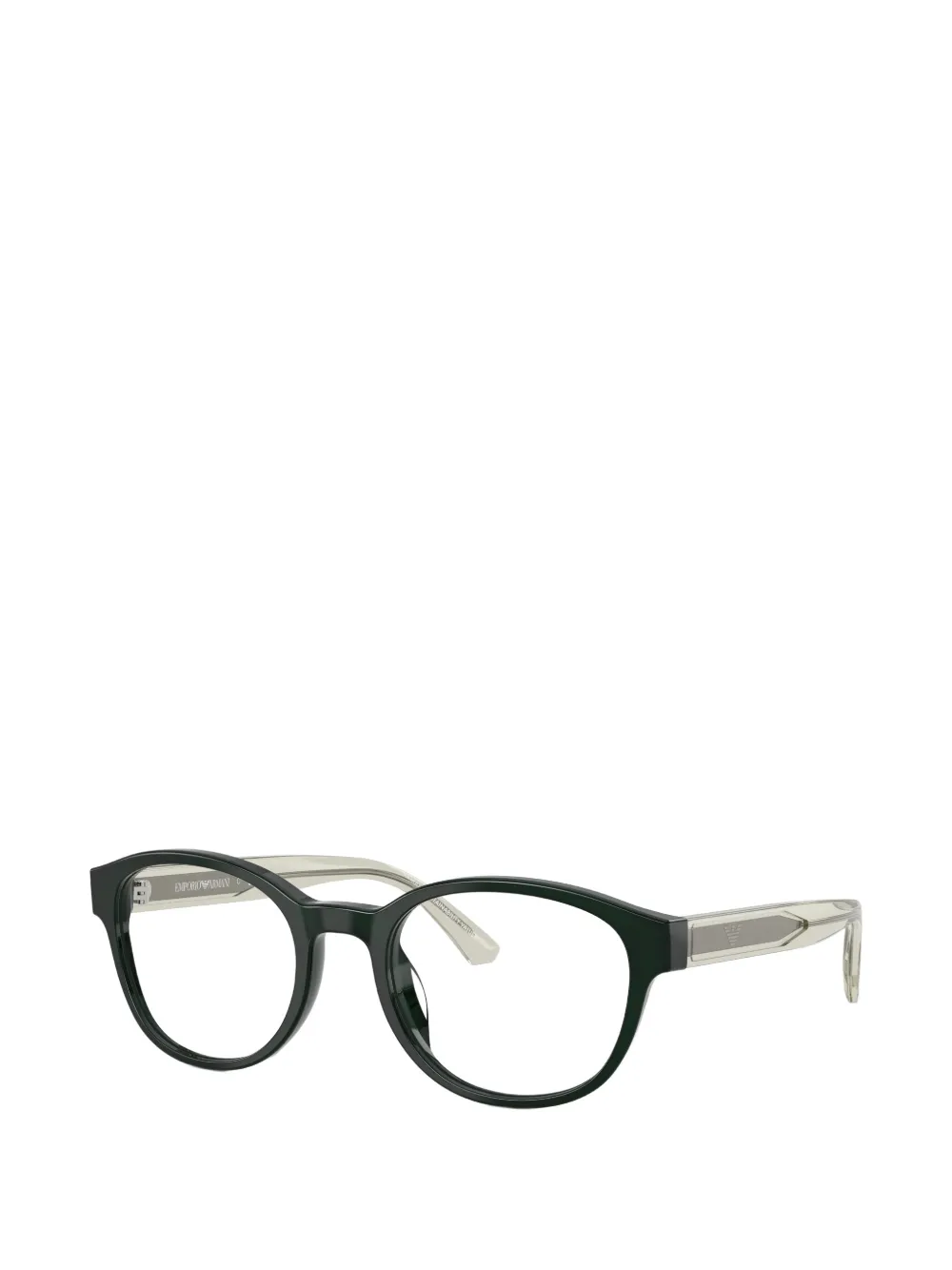 Emporio Armani Kids Bril met rond montuur Groen