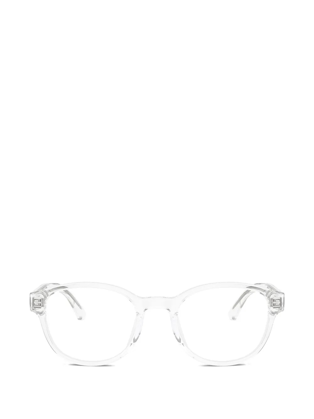 Emporio Armani round-frame glasses - Weiß