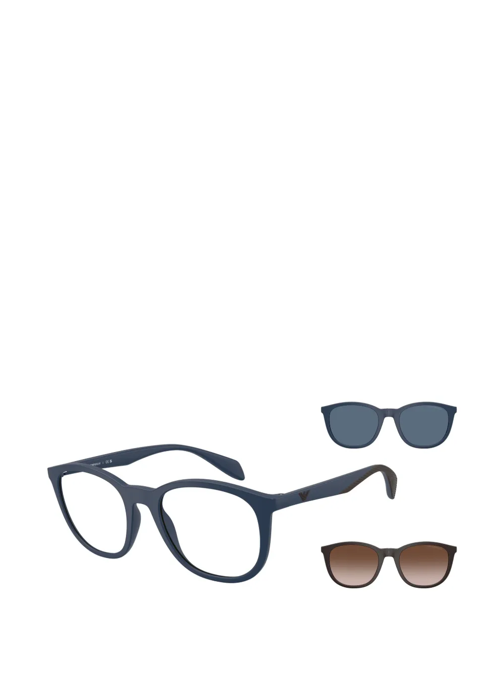 Emporio Armani Bril met rond montuur Blauw