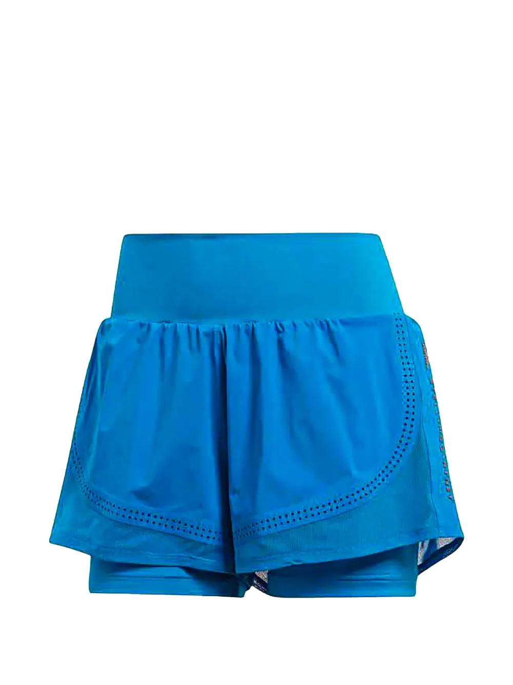 adidas x Stella McCartney layered shorts - Blue