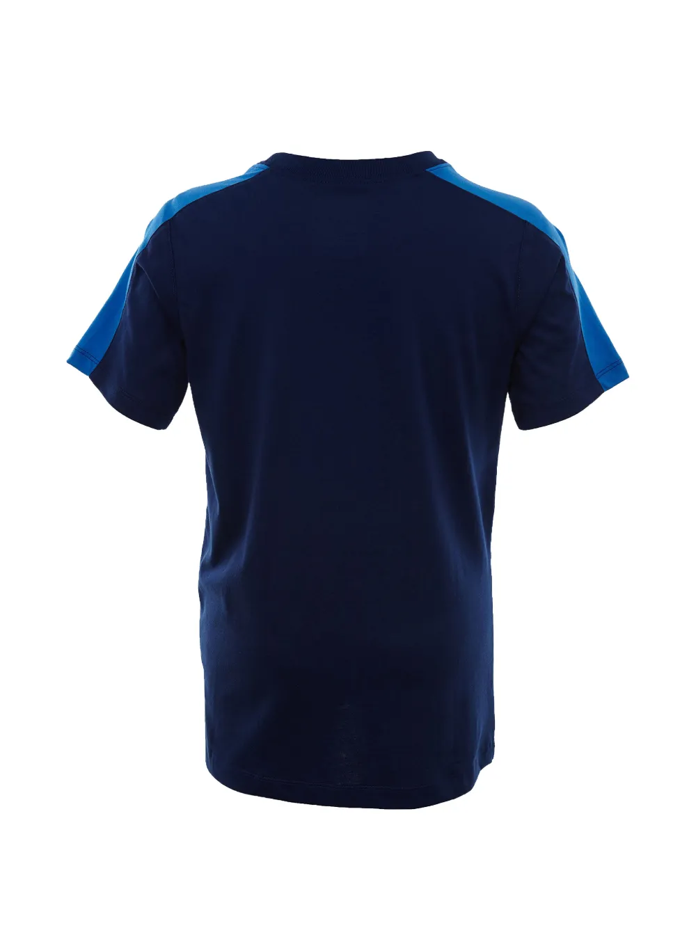 Nike Kids T-shirt met camouflage-print en vlakken Blauw