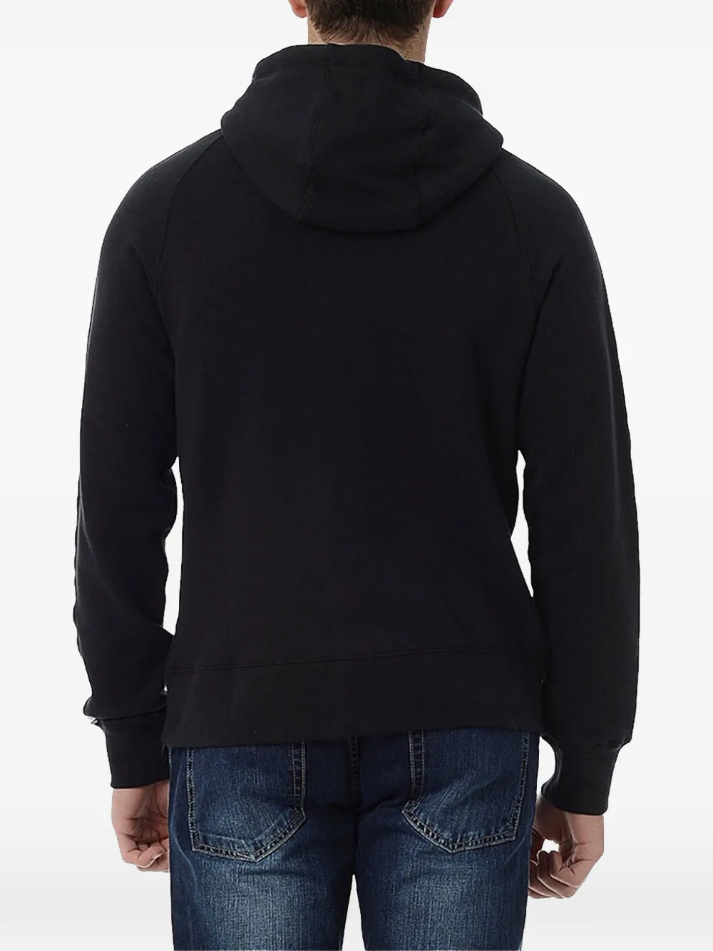Nike logoprint hoodie met rits Zwart